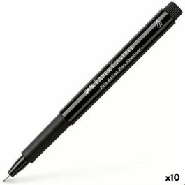 Faber Castell Pitt Artist Pen Fineliner XS 0.1mm Negro (Set de 10)