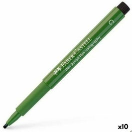 Faber Castell Pitt Artist Pen Calligraphy 2.5mm Verde Óxido Cromo (Set de 10)