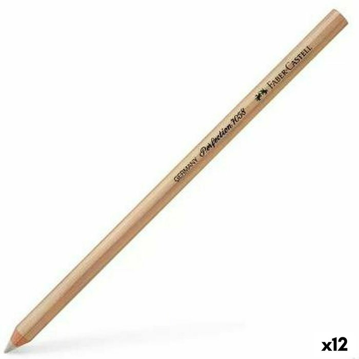 Faber Castell Perfection 7058 Set de 12 Gomas de Borrar de Precisión