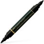 Faber Castell Rotulador Doble Punta Fibra-Pincel Albrecht Dürer Watercolour Marker Negro (Set de 4) (Set de 4)