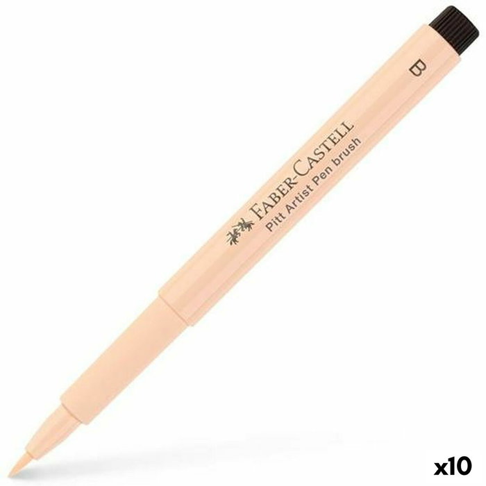 Faber Castell Pitt Artist Pen Brush Punta Pincel Albaricoque (Set de 10)