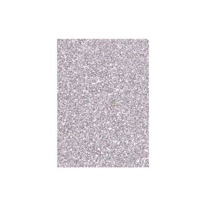 Fama Goma EVA Glitter Plata 50x70cm 2mm Pack de 10