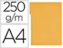 GIO Subcarpeta de cartulina A4 con pestaña derecha, 250 g/m², color amarillo, Certificado Blue Angel