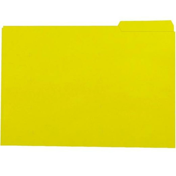 Gio Subcarpeta de cartulina Din A4 con pestaña derecha amarillo Gio Subcarpeta de cartulina Din A4 con pestaña derecha amarillo