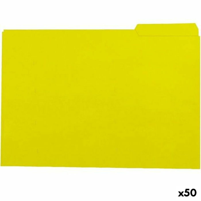 Gio Subcarpeta de cartulina Din A4 con pestaña derecha amarillo