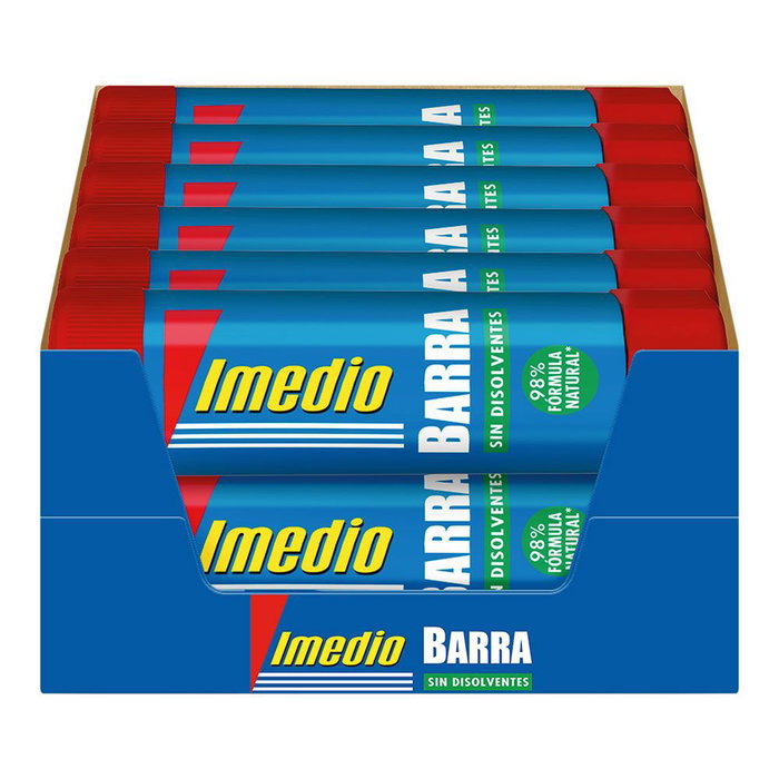 Imedio Barra Adhesiva Sin Disolventes 7000568 Pegamento Resistente Natural 40g Imedio Barra Adhesiva Sin Disolventes 7000568 Pegamento Resistente Natural 40g