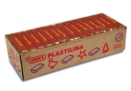 Jovi Plastilina Pastilla 350 gr Unicolor Marrón Caja 15 Unidades