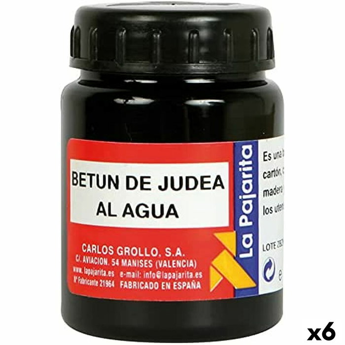 La Pajarita Betún de Judea al Agua Bote 75 ml de color marrón a negro