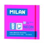 Milan Bloc de Notas Autoadhesivas 100 Hojas 76x76mm Rosa Neón (Pack de 10)