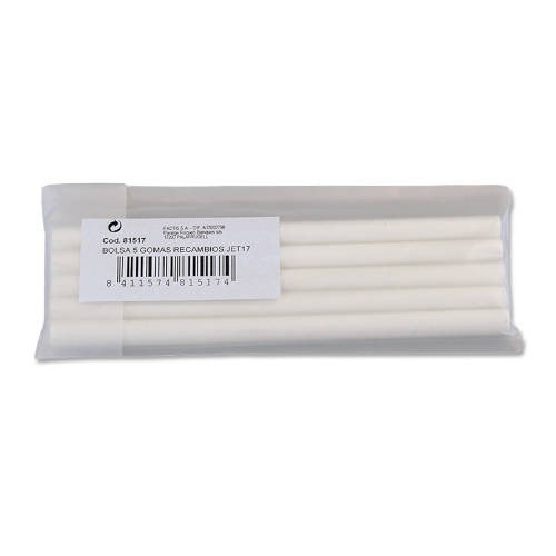 MILAN Recambio Goma Jet Eraser, Pack de 5 Unidades MILAN Recambio Goma Jet Eraser, Pack de 5 Unidades