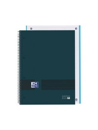 Bloc Oxford School Eu.Book 1 Oxford&You Micro.Tapa Extra A4+ 80H Cuadric.5X5 90G Azul Petroleo (Set de 5)