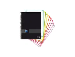 Oxford Cuaderno espiral Live & You Europeanbook 160 hojas Din A5+ negro