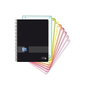 OXFORD Bloc Black N´Colors EU.Book 8 Micro Tapa PP A5+ 160h Cuadriculado 5x5 90g Negro (Set de 4)