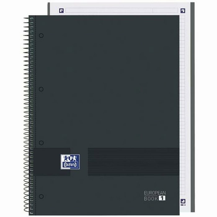 Cuaderno Oxford European Book Write&Erase Negro A4 80 Hojas (5 Unidades)