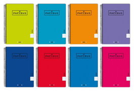 Bloc Papyrus Uniclas Tapa Pp Fº 80H Cuadric.4X4 90G Col.Sur. (Set de 5)