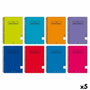Papyrus Set de 5 Cuadernos Uniclass Cuarto Colores Surtidos