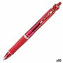 Pilot Bolígrafo Acroball Retráctil Rojo (Set de 10)