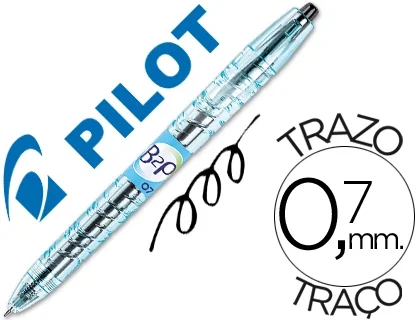 Pilot B2P Bolígrafo de Tinta Gel Retráctil 0,7 mm Negro (Set de 10)