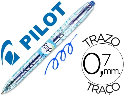 Pilot BeGreen B2P Bolígrafo de Tinta Gel Retráctil, Azul, Set de 10