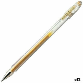 Pilot Roller Tinta Gel G-1 0.7mm Oro (Set de 12)