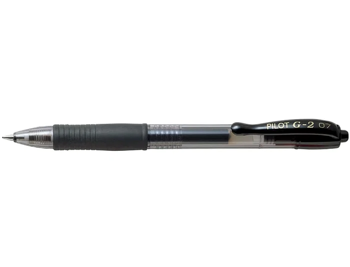 Pilot Bolígrafo de Tinta Gel G-2 Negro Retráctil (Set de 12)