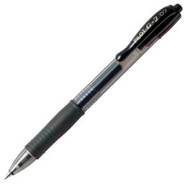 Pilot Bolígrafo de Tinta Gel G-2 0.7 mm Retráctil Negro - Set de 12 unidades (Set de 12)