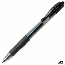 Pilot Bolígrafo de Tinta Gel G-2 Negro Retráctil (Set de 12)