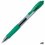 Pilot Bolígrafo de Tinta de Gel G-2 Retráctil Verde (Set de 12)