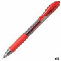 Pilot Bolígrafo de Tinta de Gel G-2 Retráctil Rojo (Set de 12)