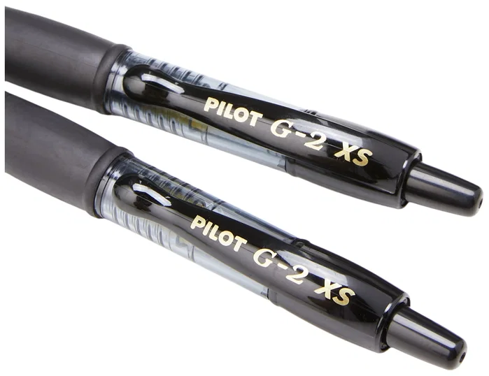 Pilot Bolígrafo de Tinta Gel G2 Pixie XS Retráctil 0,7 mm Negro (Set de 12)