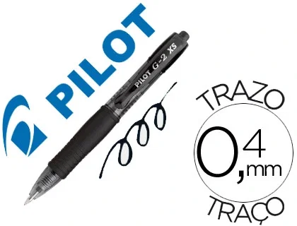 Pilot Bolígrafo Tinta de Gel G2 Pixie XS Retráctil Negro (Set de 12)