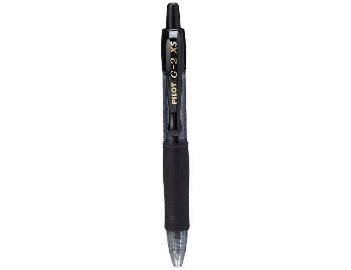 Pilot Bolígrafo de Tinta Gel G2 Pixie XS Retráctil 0,7 mm Negro (Set de 12)
