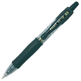Pilot Bolígrafo Tinta de Gel G2 Pixie XS Retráctil 0.7mm Negro Set de 12 (Set de 12)