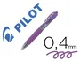 Pilot G-2 Bolígrafo Gel Retractil Violeta Sujeción Caucho 0.7mm