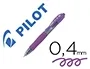 Pilot G-2 Bolígrafo Gel Retractil Violeta Sujeción Caucho 0.7mm
