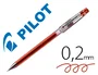 Pilot G-TEC-C4 Bolígrafo Tinta Gel, Punta Aguja 0.4mm, Trazo 0.2mm, Color Rojo