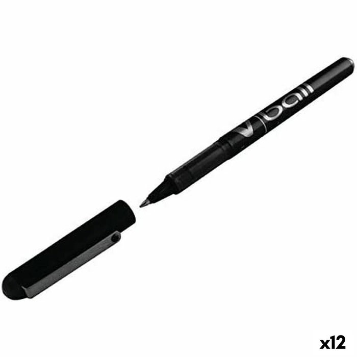 Pilot V-Ball 05 Negro (Set de 12)
