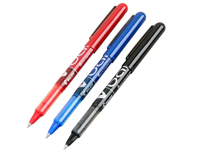 Pilot Rotulador Roller V-Ball Azul 0.5 mm Tinta Líquida Trazo 0.3 mm