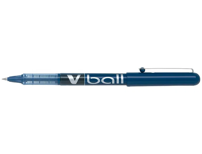 Pilot Rotulador Roller V-Ball Azul 0.5 mm Tinta Líquida Trazo 0.3 mm