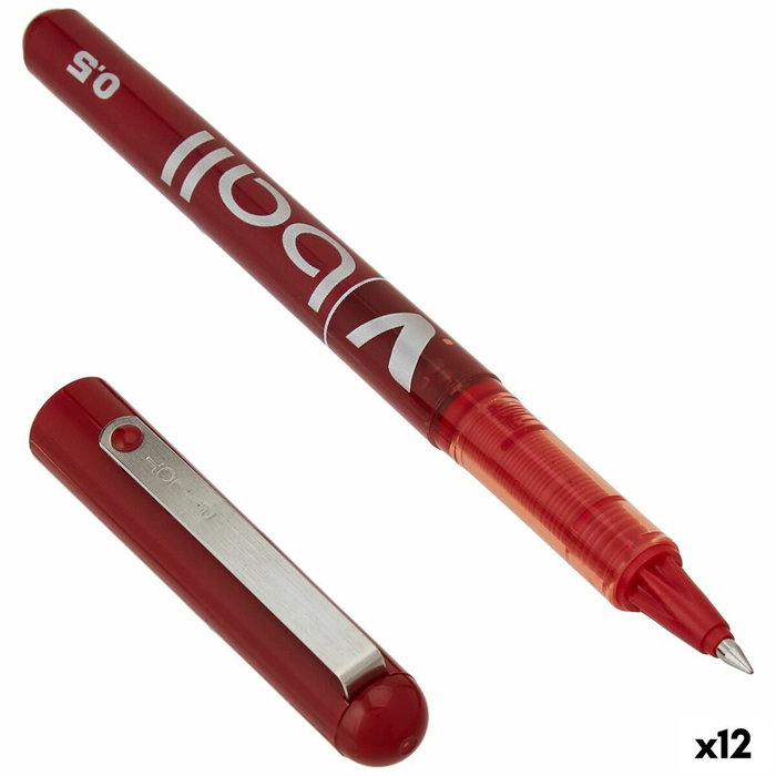 Pilot V-Ball 05 Rojo (Set de 12)