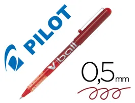 Pilot Rotulador Roller V-Ball Rojo 0.5 mm Trazo 0.3 mm