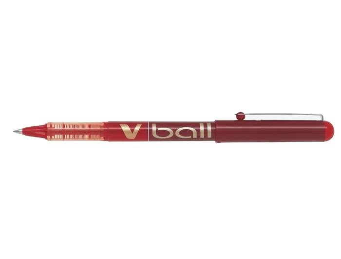 Pilot Bolígrafo Roller Tinta Líquida V-Ball 07 Rojo Set de 12 (Set de 12)