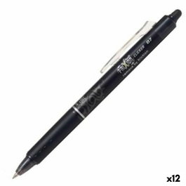 Pilot Bolígrafo Frixion Clicker Tinta Borrable Negro 0,7 mm (Set de 12)