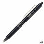 Pilot Bolígrafo Frixion Clicker Tinta Borrable Negro 0,7 mm (Set de 12)