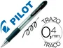 Pilot Bolígrafo Super Grip Negro Retractil Tinta Base de Aceite 0.4 mm