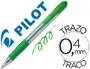 Pilot Boligrafo Super Grip Verde Retractil Tinta Base de Aceite Trazo 0.4 mm