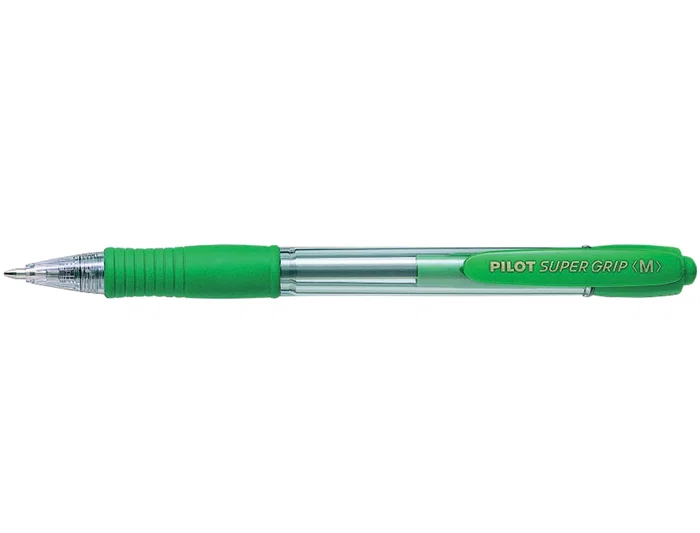 Pilot Boligrafo Super Grip Verde Retractil Tinta Base de Aceite Trazo 0.4 mm Pilot Boligrafo Super Grip Verde Retractil Tinta Base de Aceite Trazo 0.4 mm