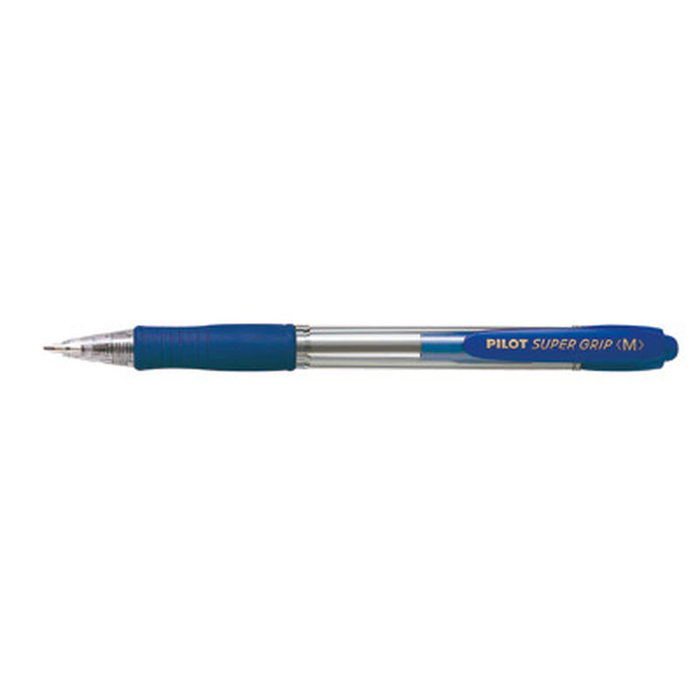 Pilot Super Grip Bolígrafo Retráctil Azul (Set de 12)