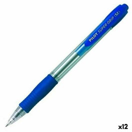 Pilot Super Grip Bolígrafo Retráctil Azul (Set de 12)
