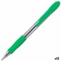 Pilot Super Grip Verde Claro Retráctil